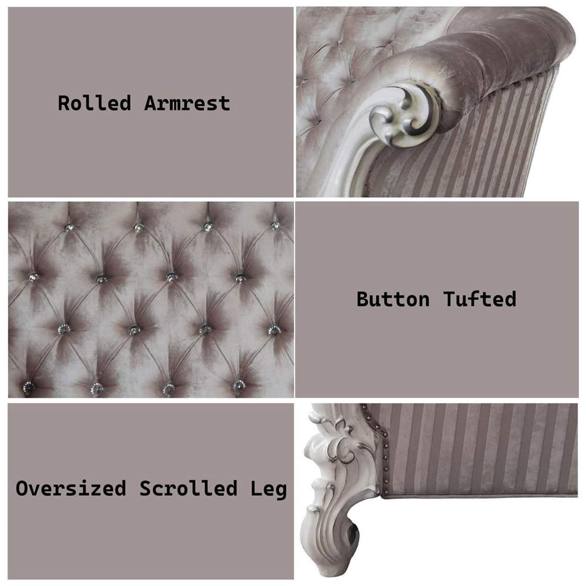 LV01394 Versailles Sofa with 7 Pillows
