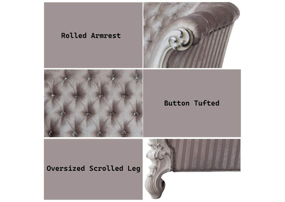 LV01395 Versailles Loveseat with 5 Pillows