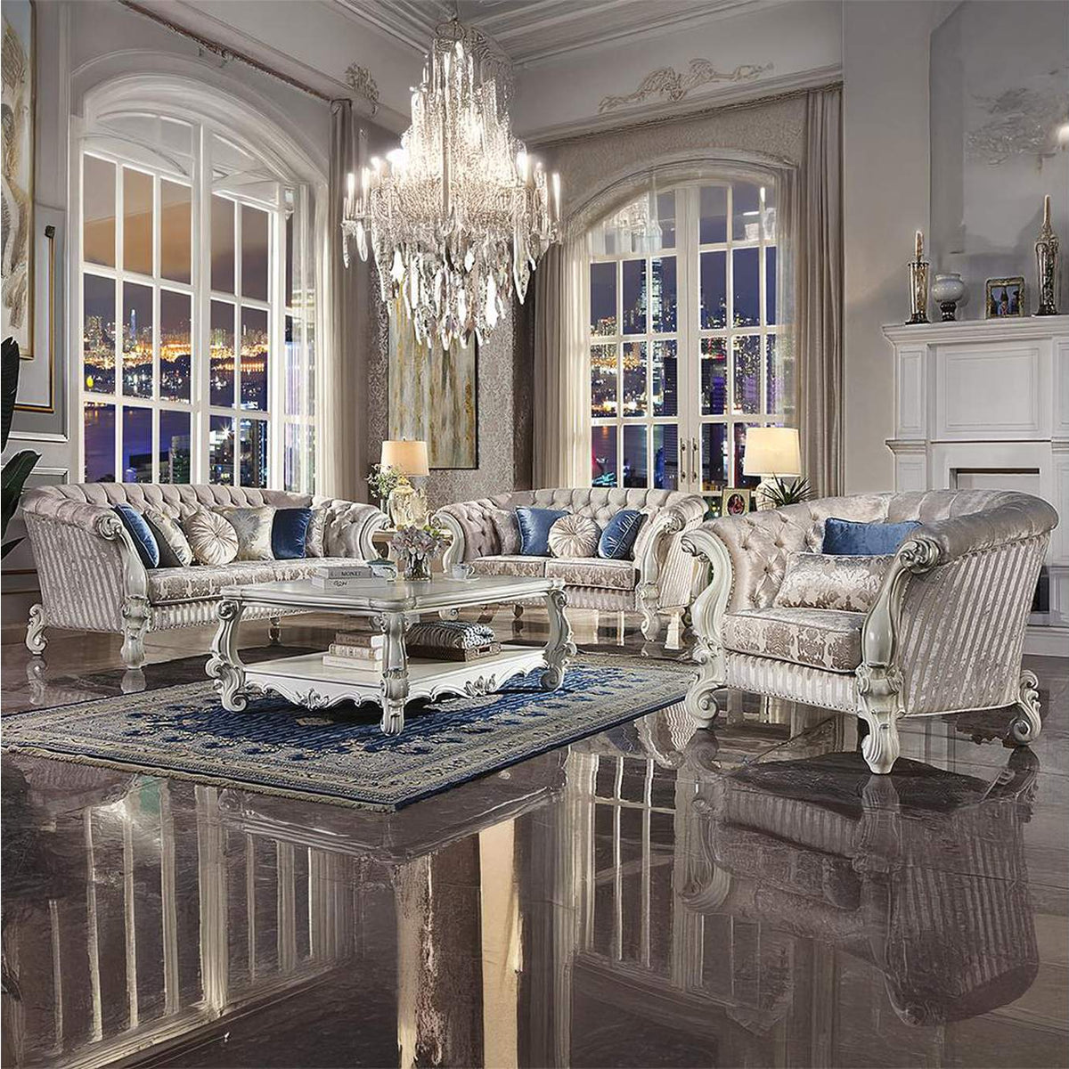 LV01396 Versailles Chair with 2 Pillows