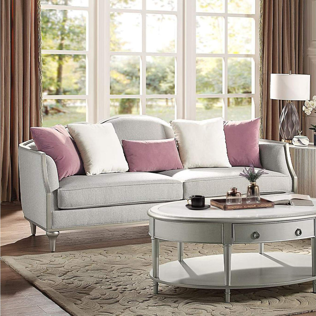 LV01499 Kasa Sofa with 5 Pillows