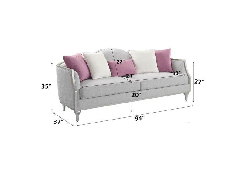 LV01499 Kasa Sofa with 5 Pillows