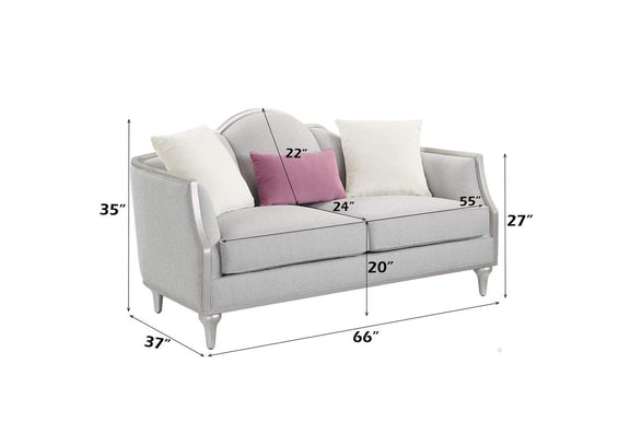 LV01500 Kasa Loveseat with 3 Pillows