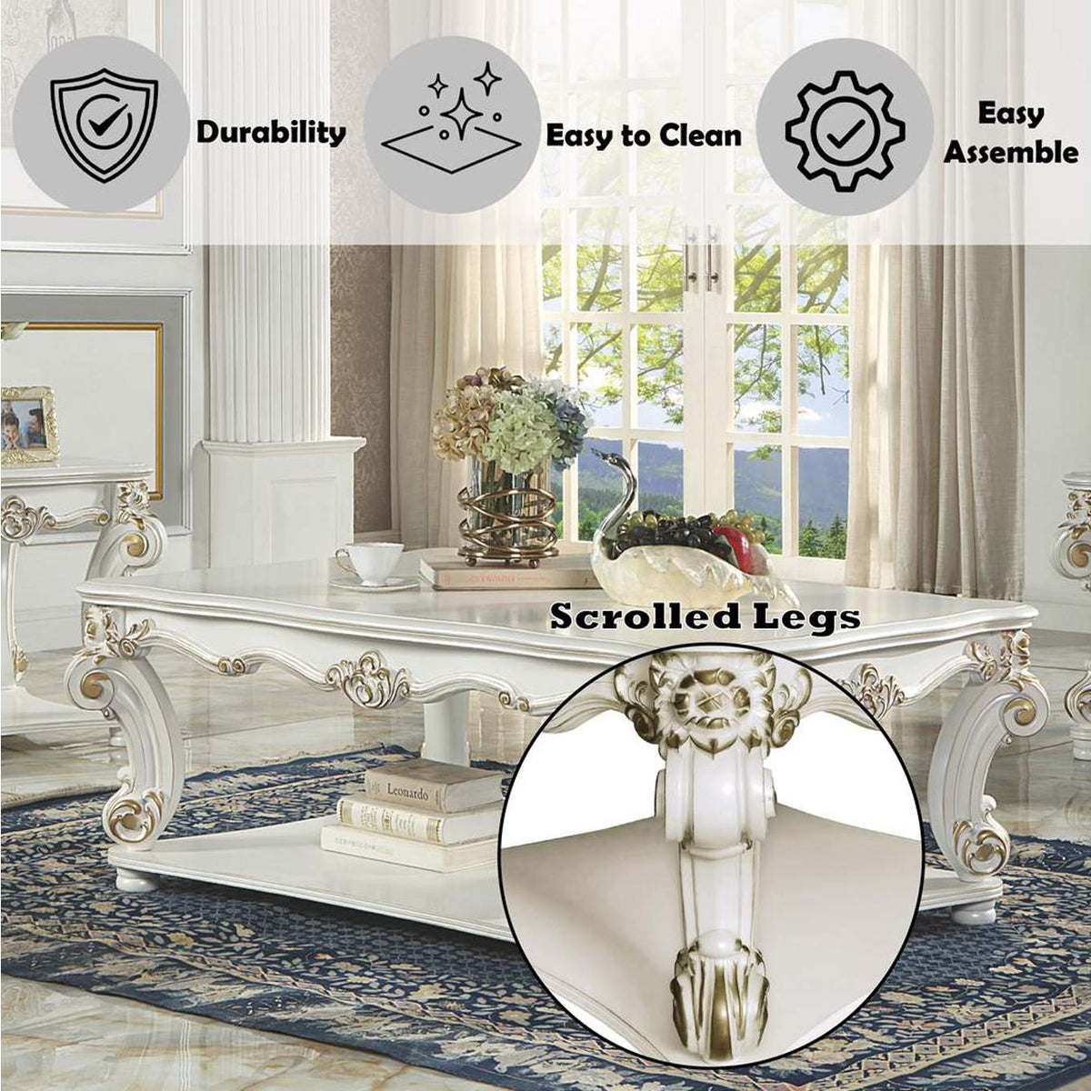 LV01526 Vendome Square Coffee Table