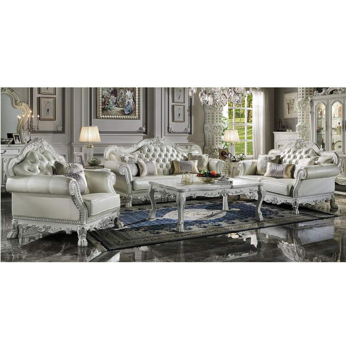 LV01688 Dresden Sofa with 4 Pillows
