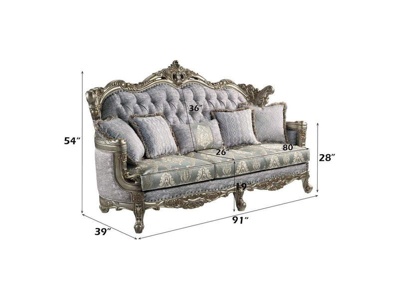 LV01780 Miliani Sofa with 5 Pillows