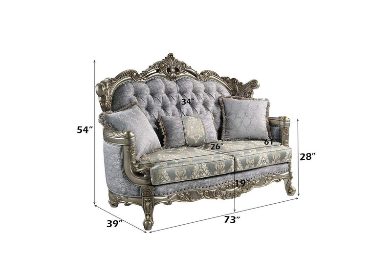 LV01781 Miliani Loveseat with 3 Pillows