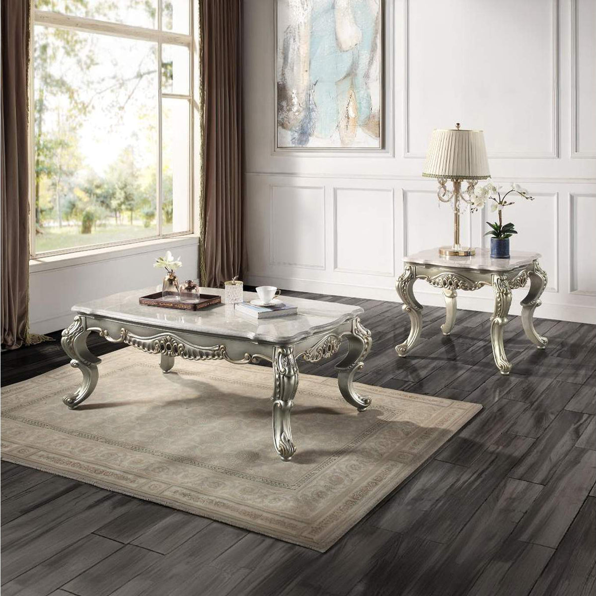 LV01783 Miliani Coffee Table with Marble Top