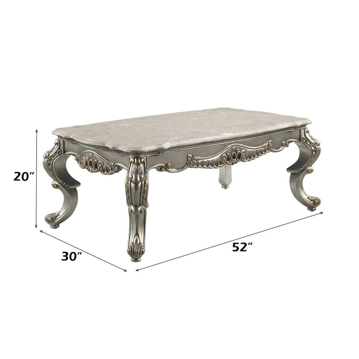 LV01783 Miliani Coffee Table with Marble Top