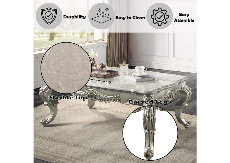 LV01783 Miliani Coffee Table with Marble Top