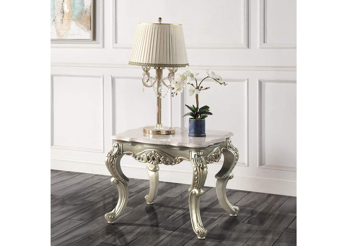 LV01784 Miliani End Table with Marble Top