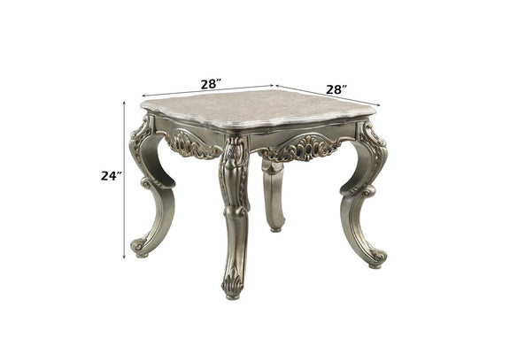 LV01784 Miliani End Table with Marble Top