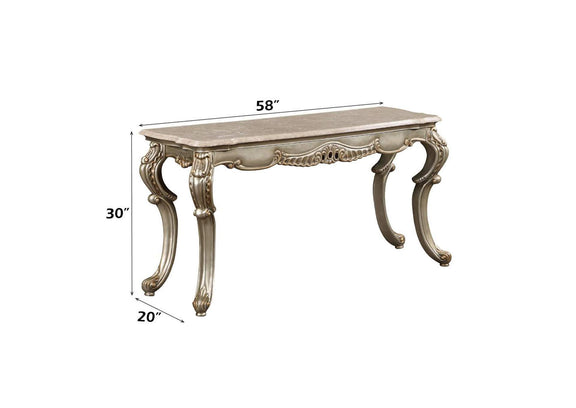 LV01785 Miliani Sofa Table with Marble Top