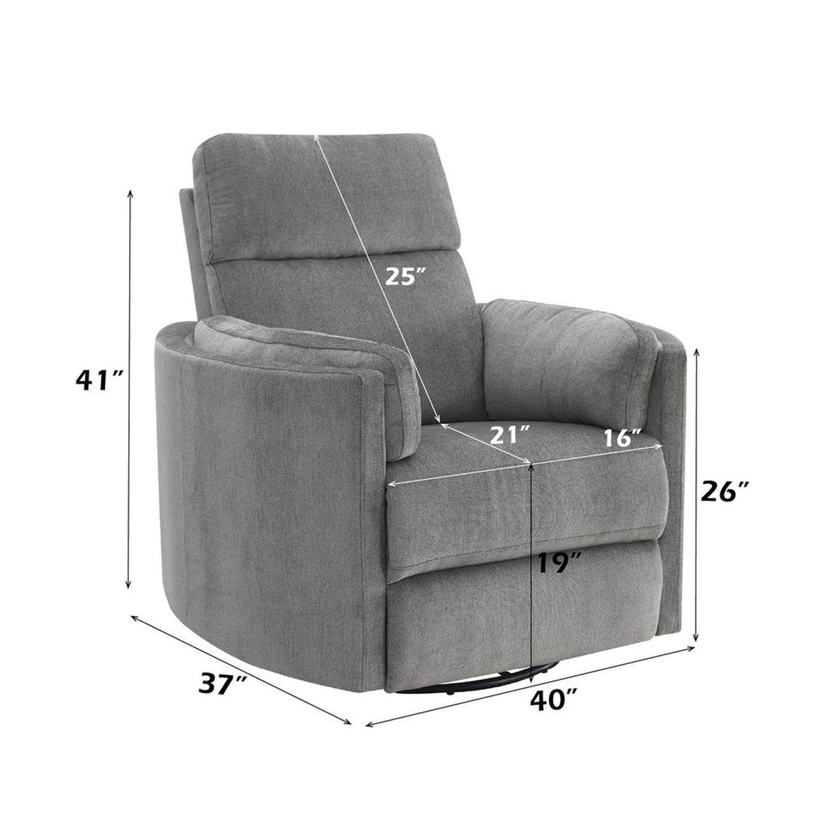 LV01879 Sagen Recliner with Swivel and Glider
