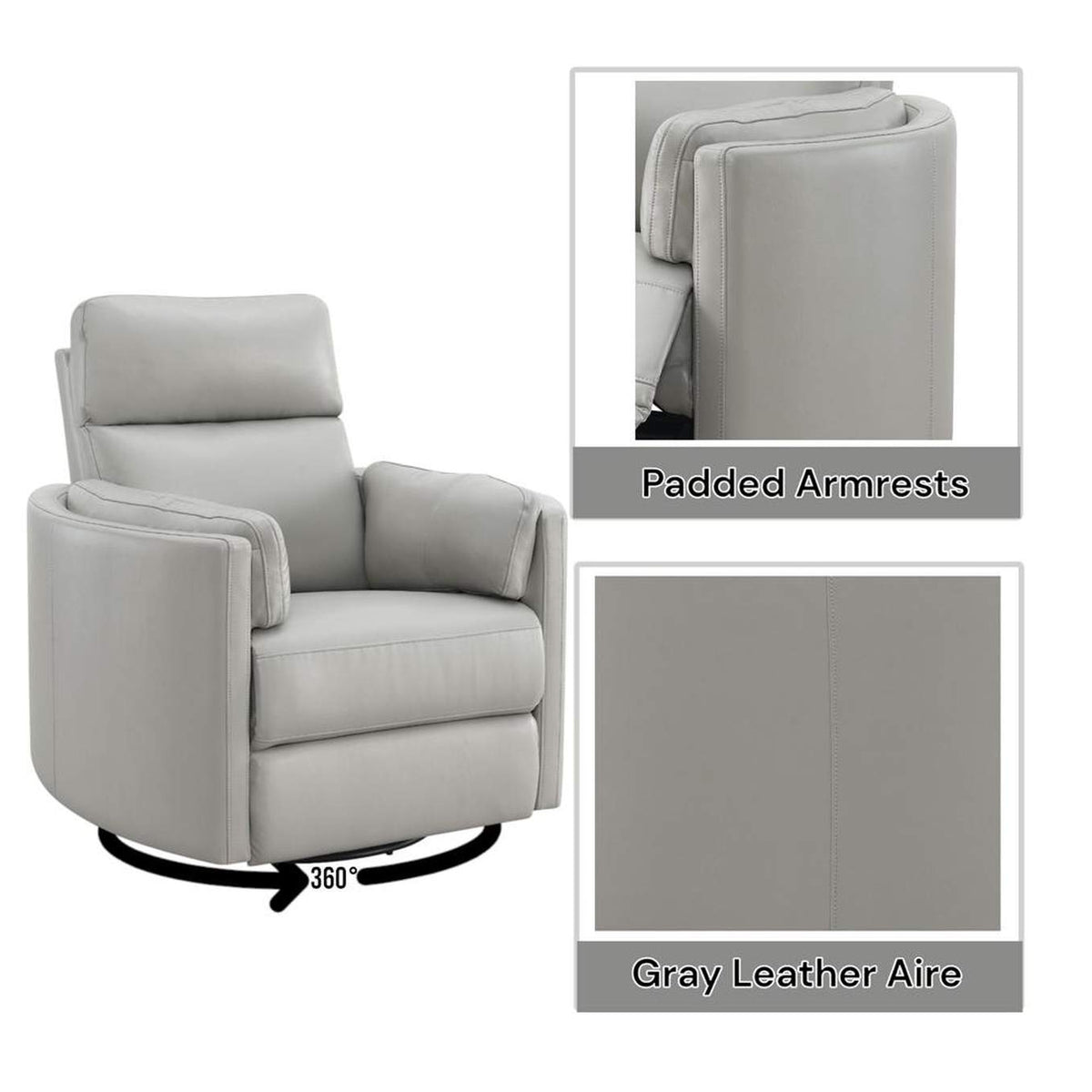 LV01880 Sagen Recliner with Swivel and Glider