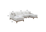 LV01881 Valiant Sectional Sofa with 4 Pillows