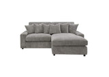 LV01882 Tavia Reversible Sectional Sofa with 6 Pillows