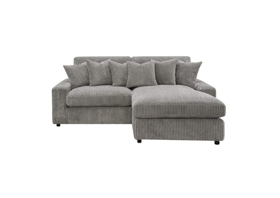 LV01882 Tavia Reversible Sectional Sofa with 6 Pillows
