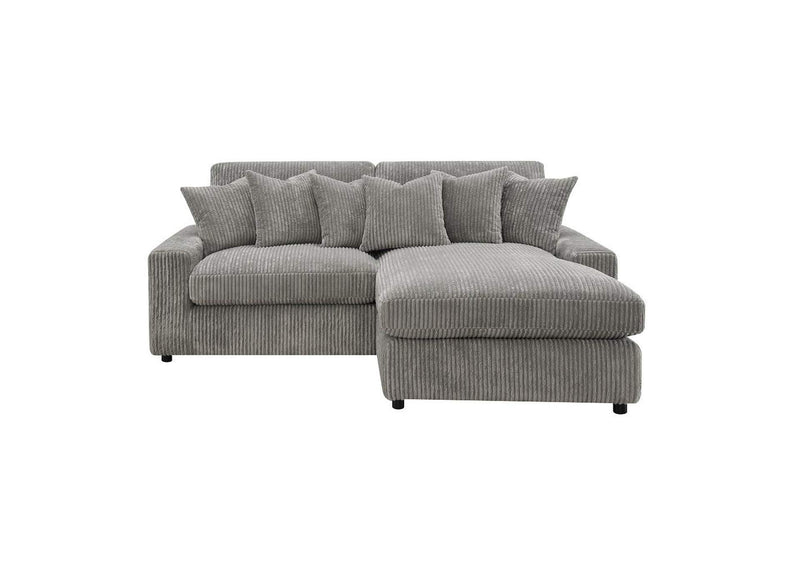 LV01882 Tavia Reversible Sectional Sofa with 6 Pillows