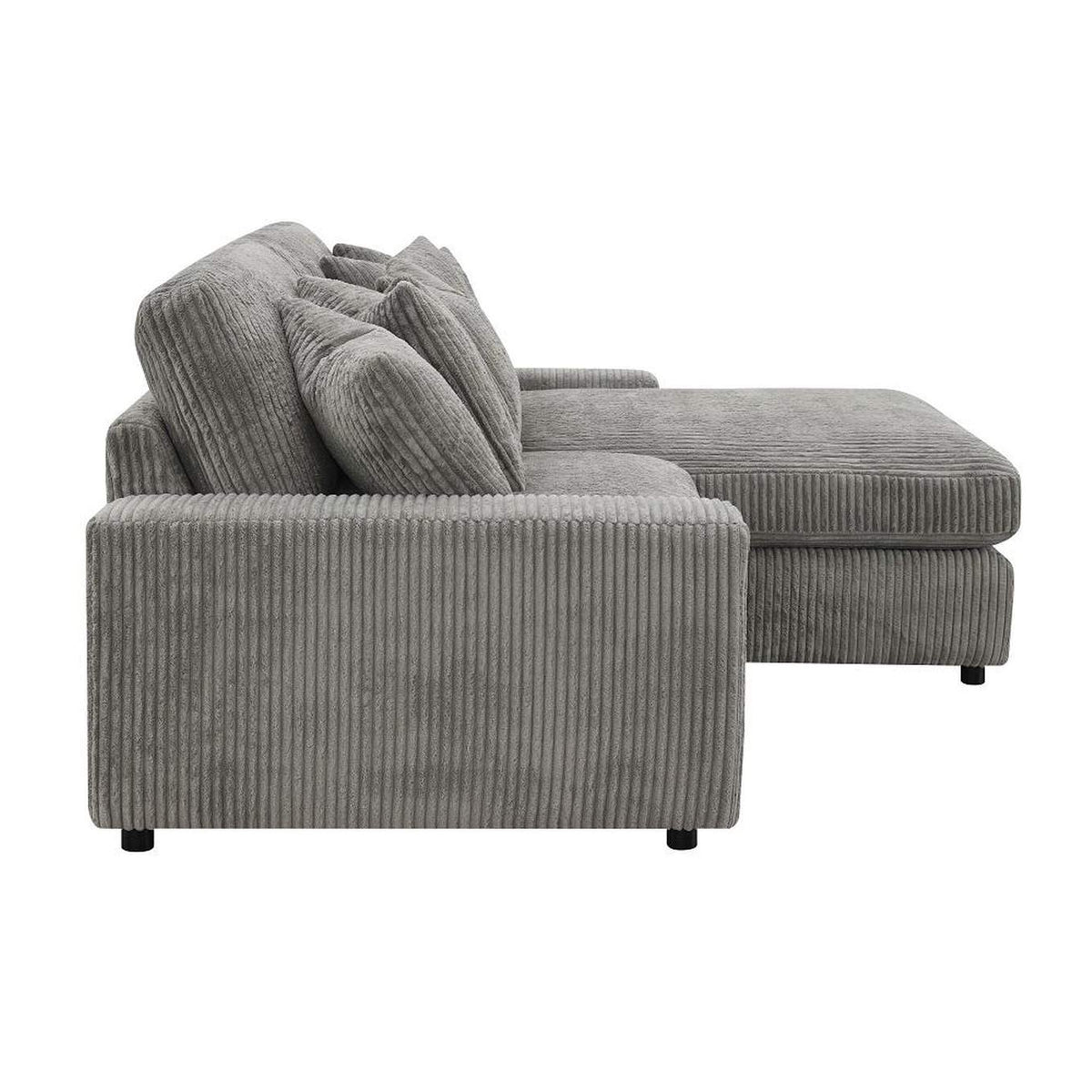 LV01882 Tavia Reversible Sectional Sofa with 6 Pillows