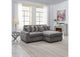 LV01882 Tavia Reversible Sectional Sofa with 6 Pillows