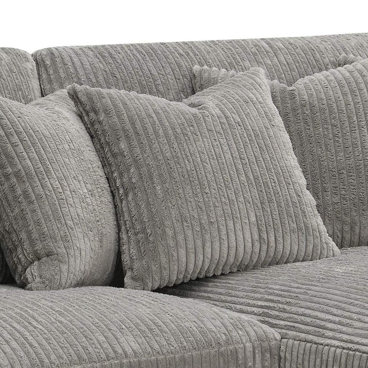 LV01882 Tavia Reversible Sectional Sofa with 6 Pillows