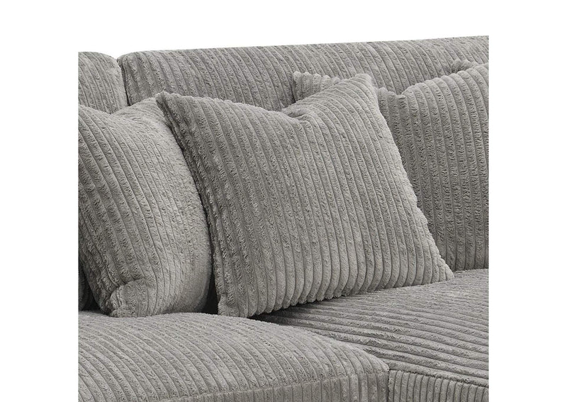 LV01882 Tavia Reversible Sectional Sofa with 6 Pillows