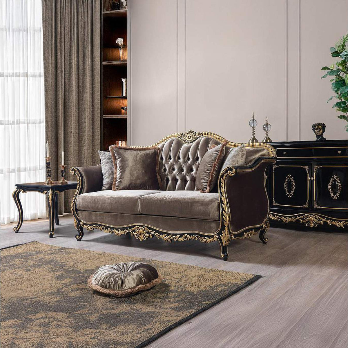 LV01888 Betria Loveseat with 4 Pillows