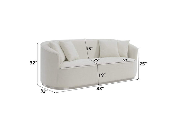 LV01917 Odette Sofa with 4 Pillows
