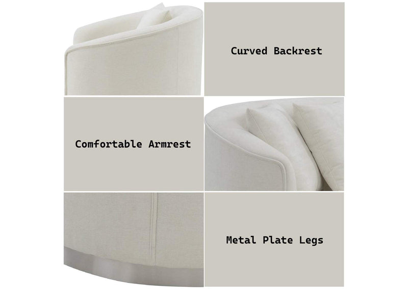LV01917 Odette Sofa with 4 Pillows