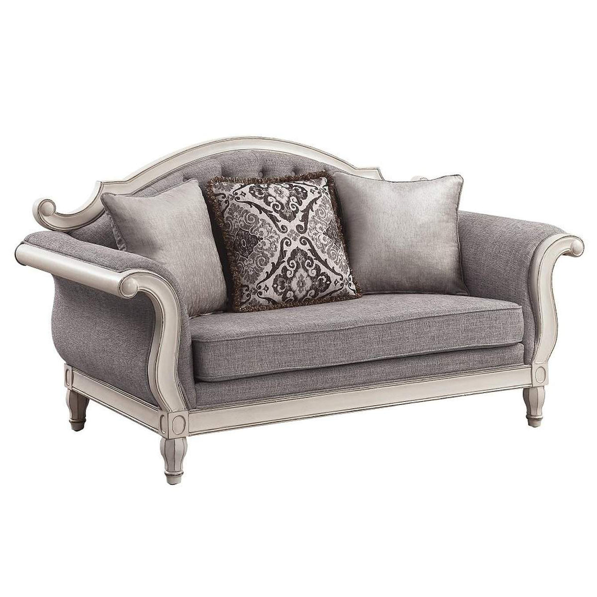 LV02120 Florian Loveseat with 3 Pillows