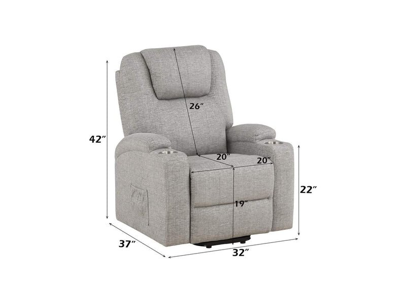 LV02180 Recliner with Power Lift and Massage