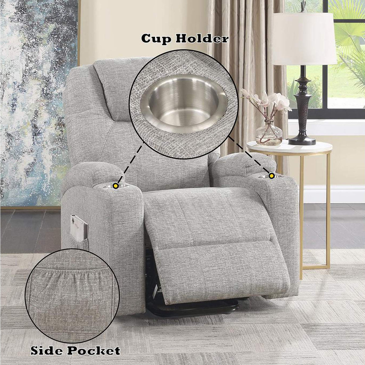 LV02180 Recliner with Power Lift and Massage