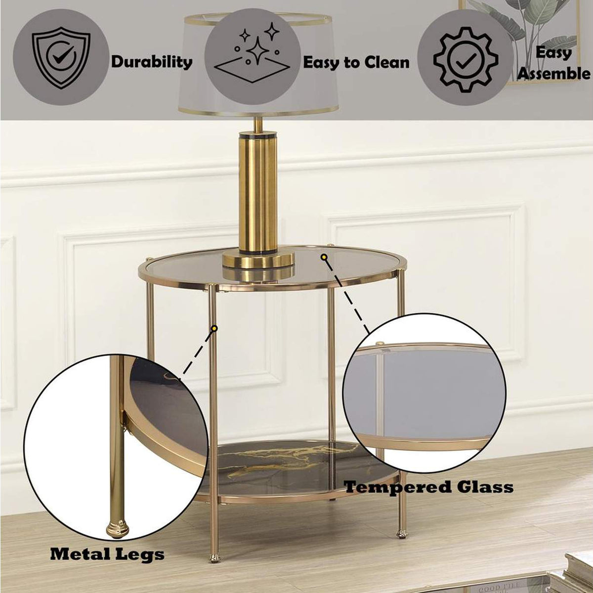 LV02223 Fiorella End Table