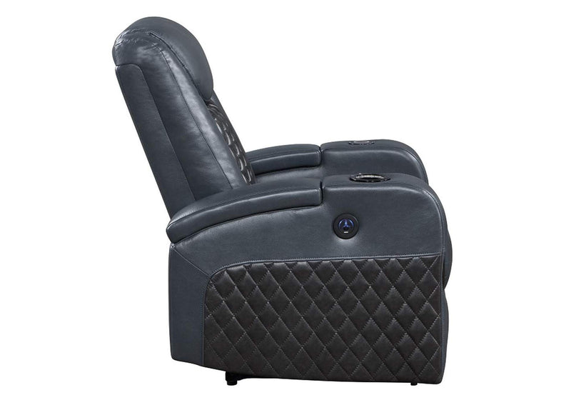LV02459 Alair Power Motion Recliner with Bluetooth, Wireless Charger and Cupholder