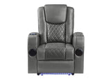 LV02460 Alair Power Motion Recliner with Bluetooth, Wireless Charger and Cupholder