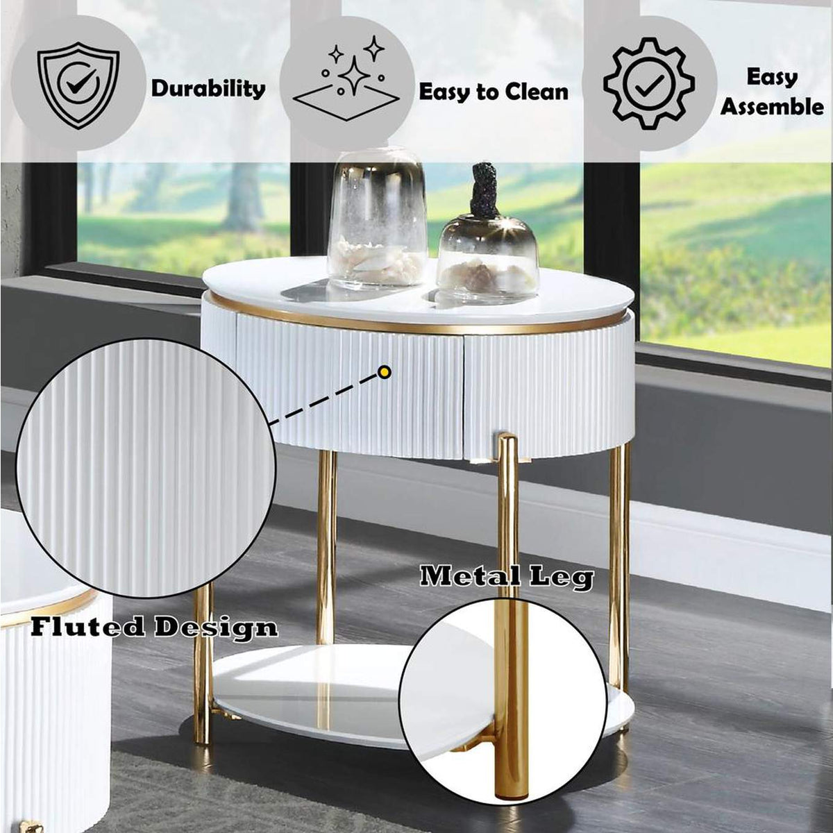 LV02465 Daveigh End Table