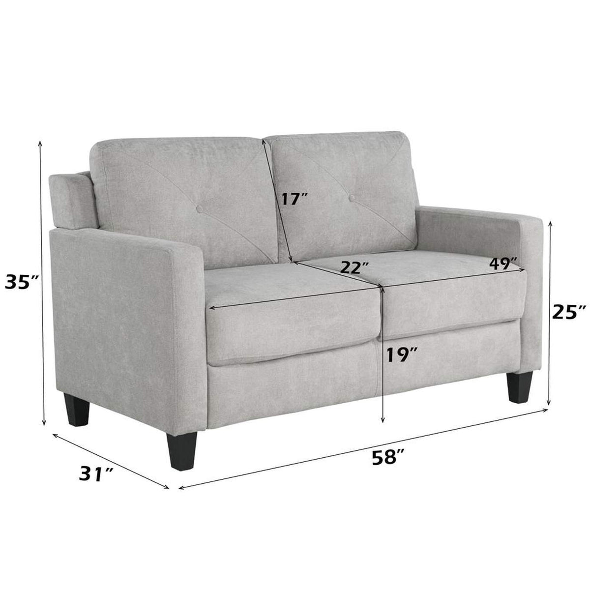 LV02521 Horatio Loveseat