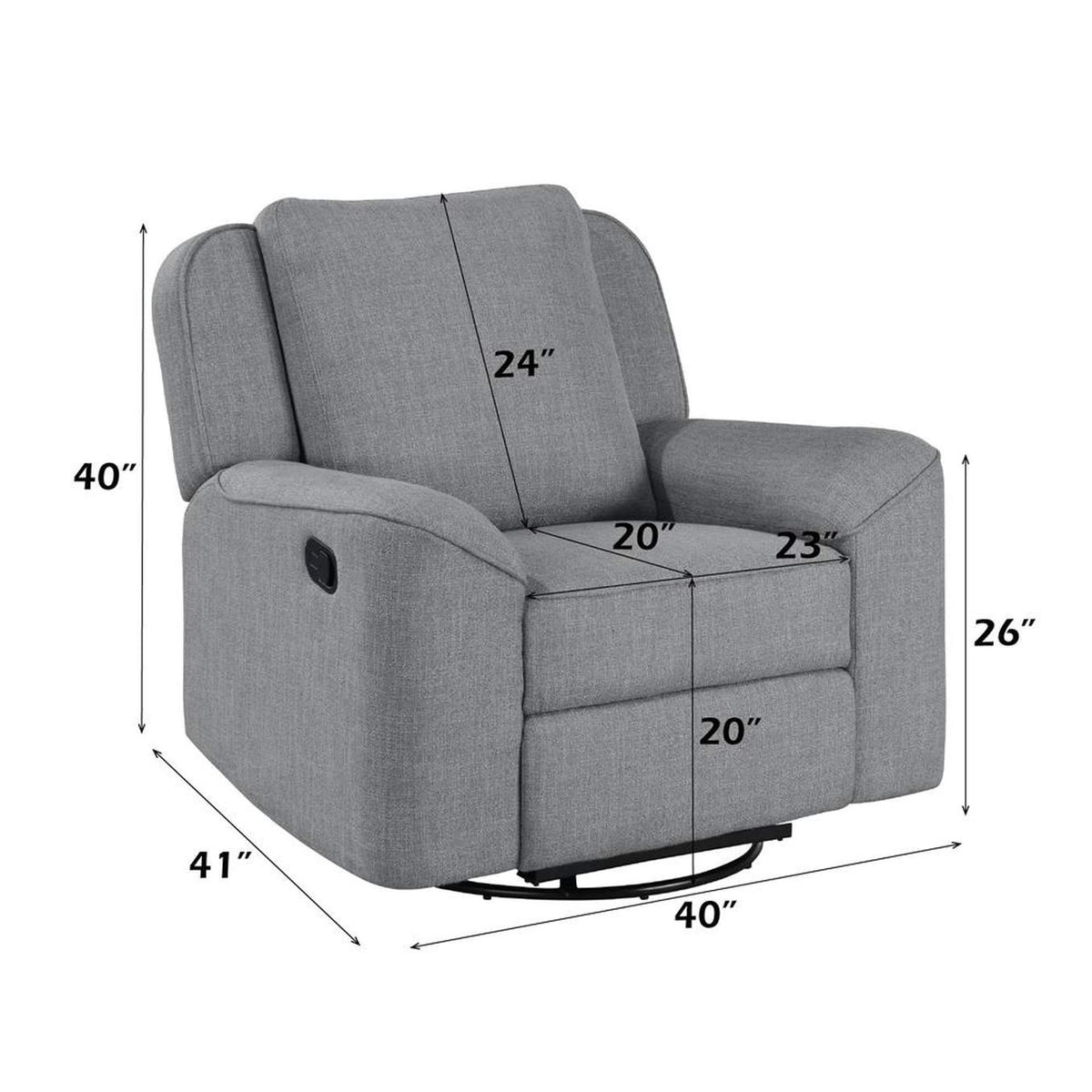LV02535 Destiny Glider Recliner with Swivel