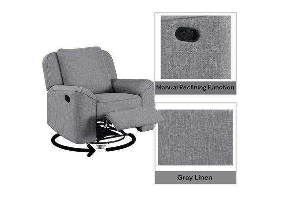 LV02535 Destiny Glider Recliner with Swivel