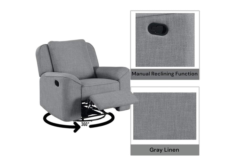 LV02535 Destiny Glider Recliner with Swivel