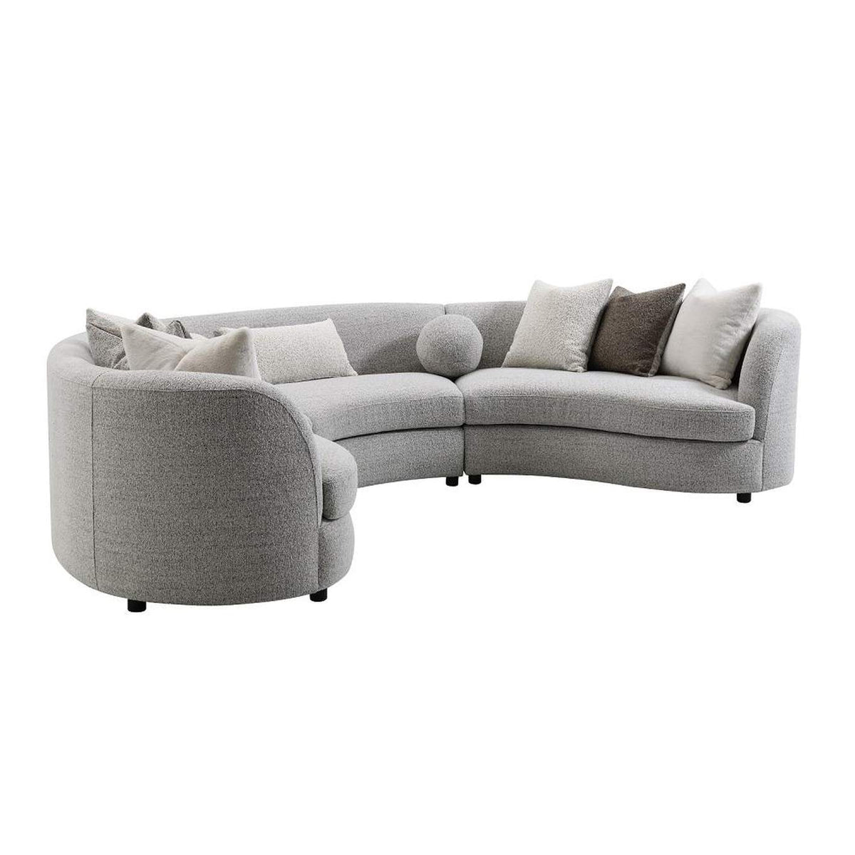 LV02541 Ivria Sectional Sofa with 9 Pillows
