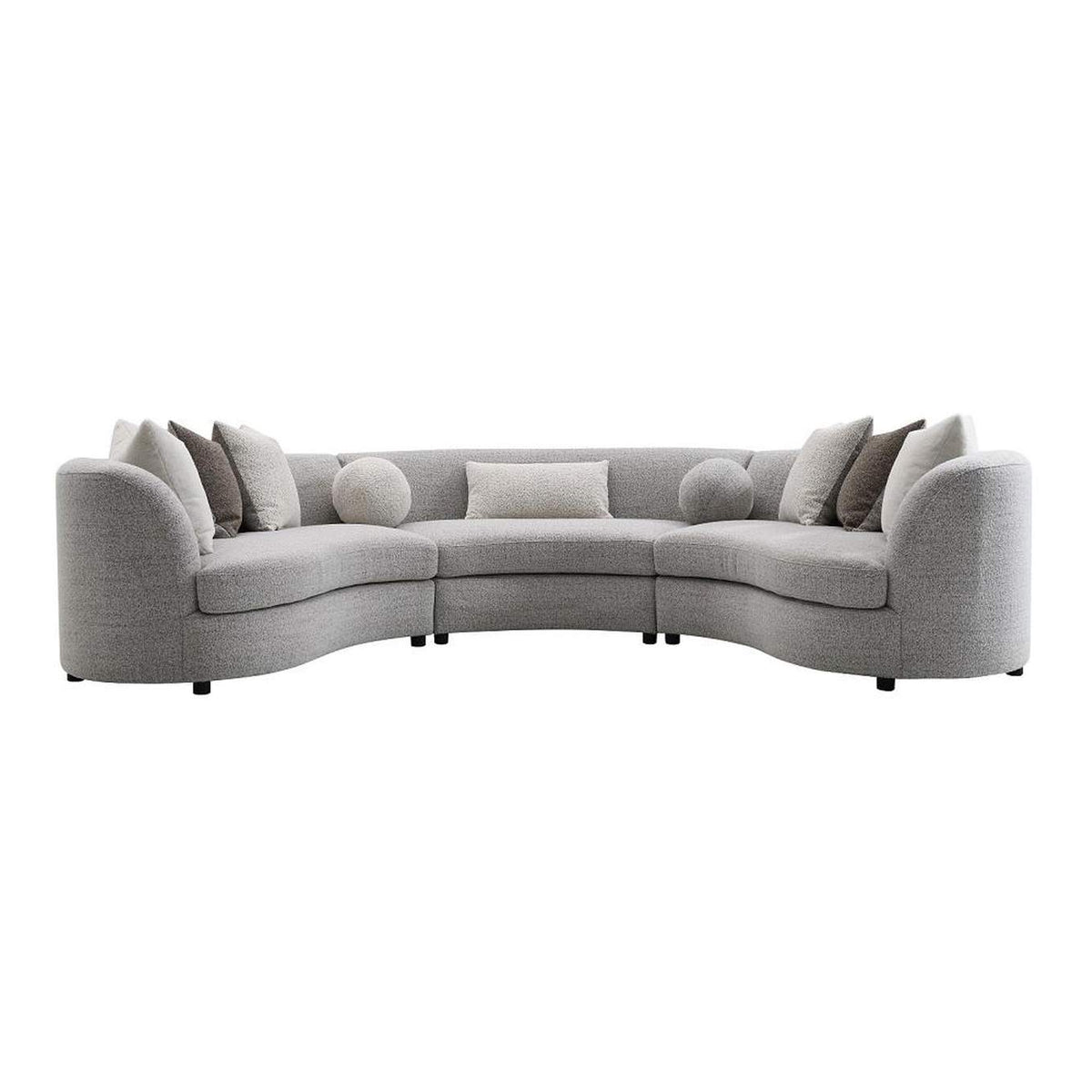 LV02541 Ivria Sectional Sofa with 9 Pillows