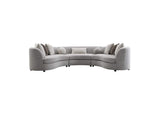 LV02541 Ivria Sectional Sofa with 9 Pillows
