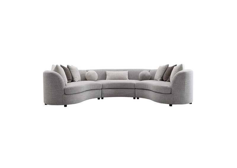 LV02541 Ivria Sectional Sofa with 9 Pillows