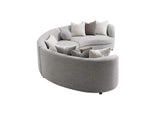 LV02541 Ivria Sectional Sofa with 9 Pillows