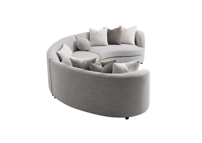 LV02541 Ivria Sectional Sofa with 9 Pillows