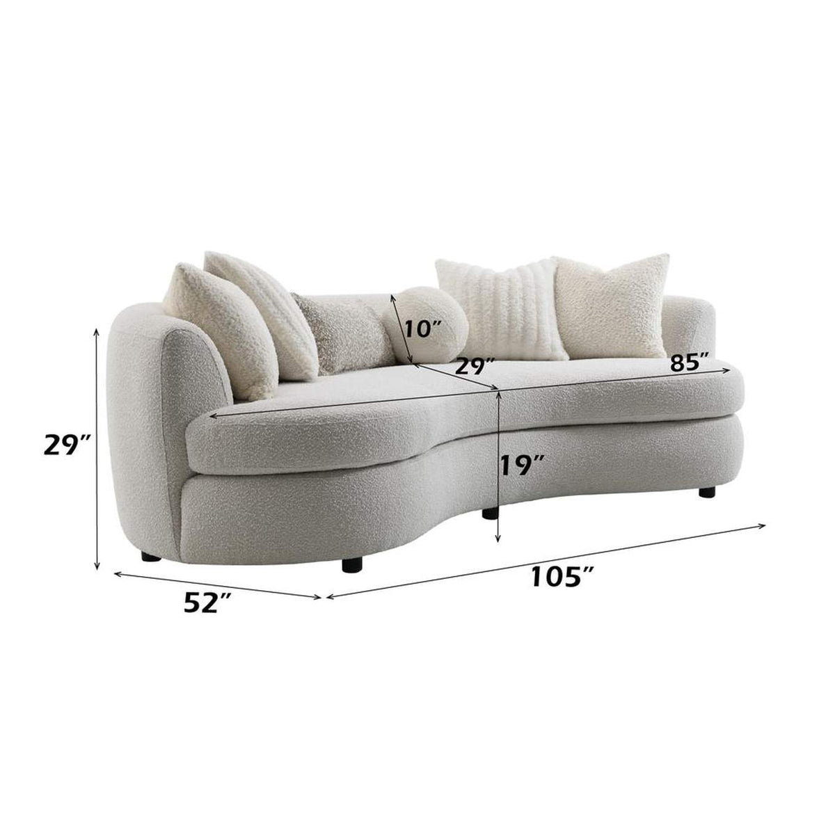 LV02542 Iniko Sofa with 6 Pillows