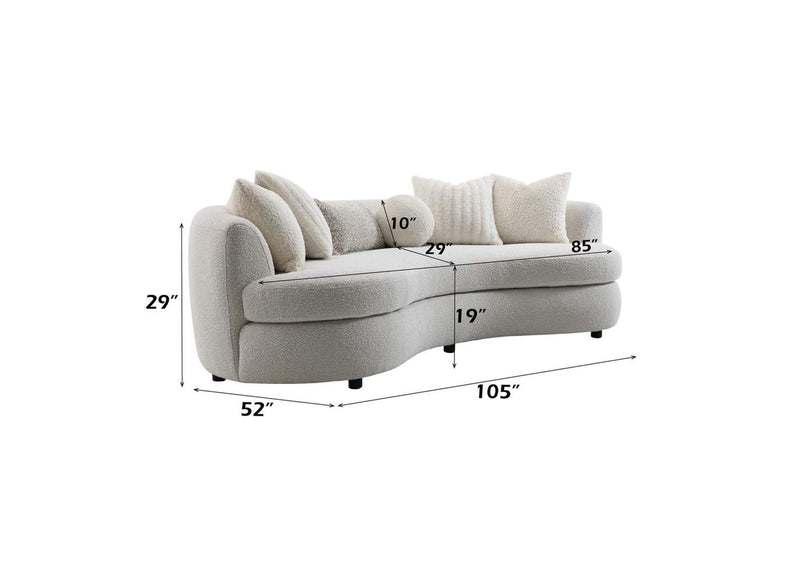 LV02542 Iniko Sofa with 6 Pillows