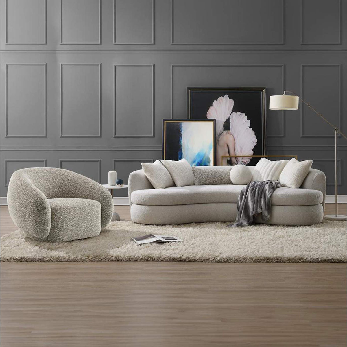 LV02542 Iniko Sofa with 6 Pillows