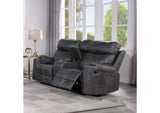 LV02571 Hirah Motion Loveseat with Console and USB Port